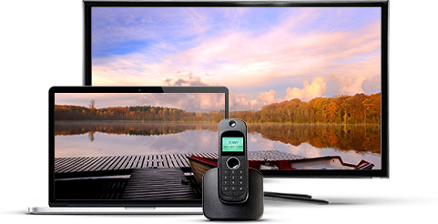 Computer, TV, Phone